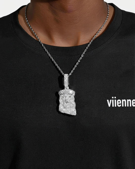Moissanite Jesus Piece 14K Gold