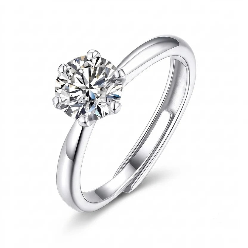 Diamora Solitaire — VVS Moissanite Engagement Ring