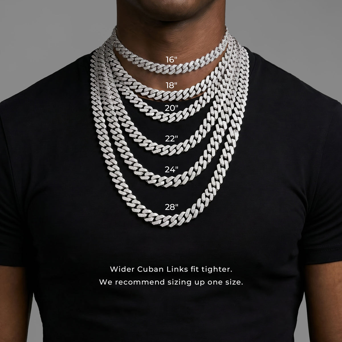 22" Yellow Gold Moissanite Miami Cuban Link Chain - Luxury Heavyweight Choker