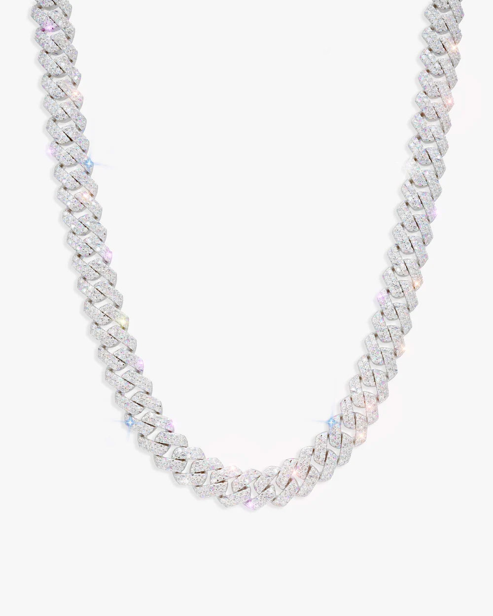 Moissanite Cuban Link Chain 14K Gold (ALL SIZES)