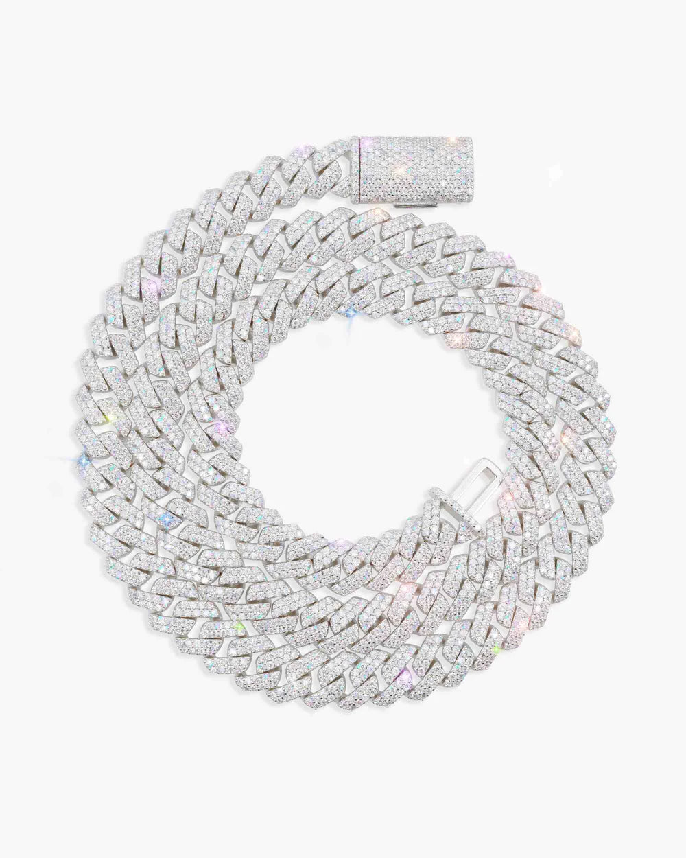 Moissanite Cuban Link Chain 14K Gold (ALL SIZES)
