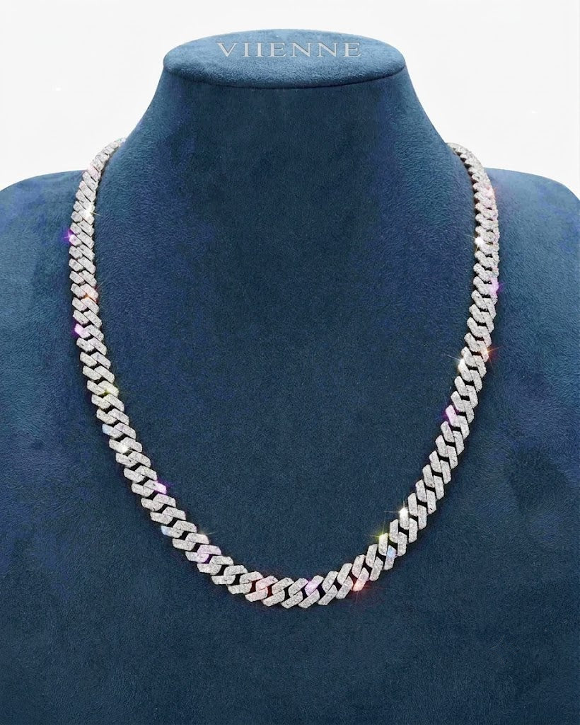 Moissanite Cuban Link Chain 14K Gold (ALL SIZES)