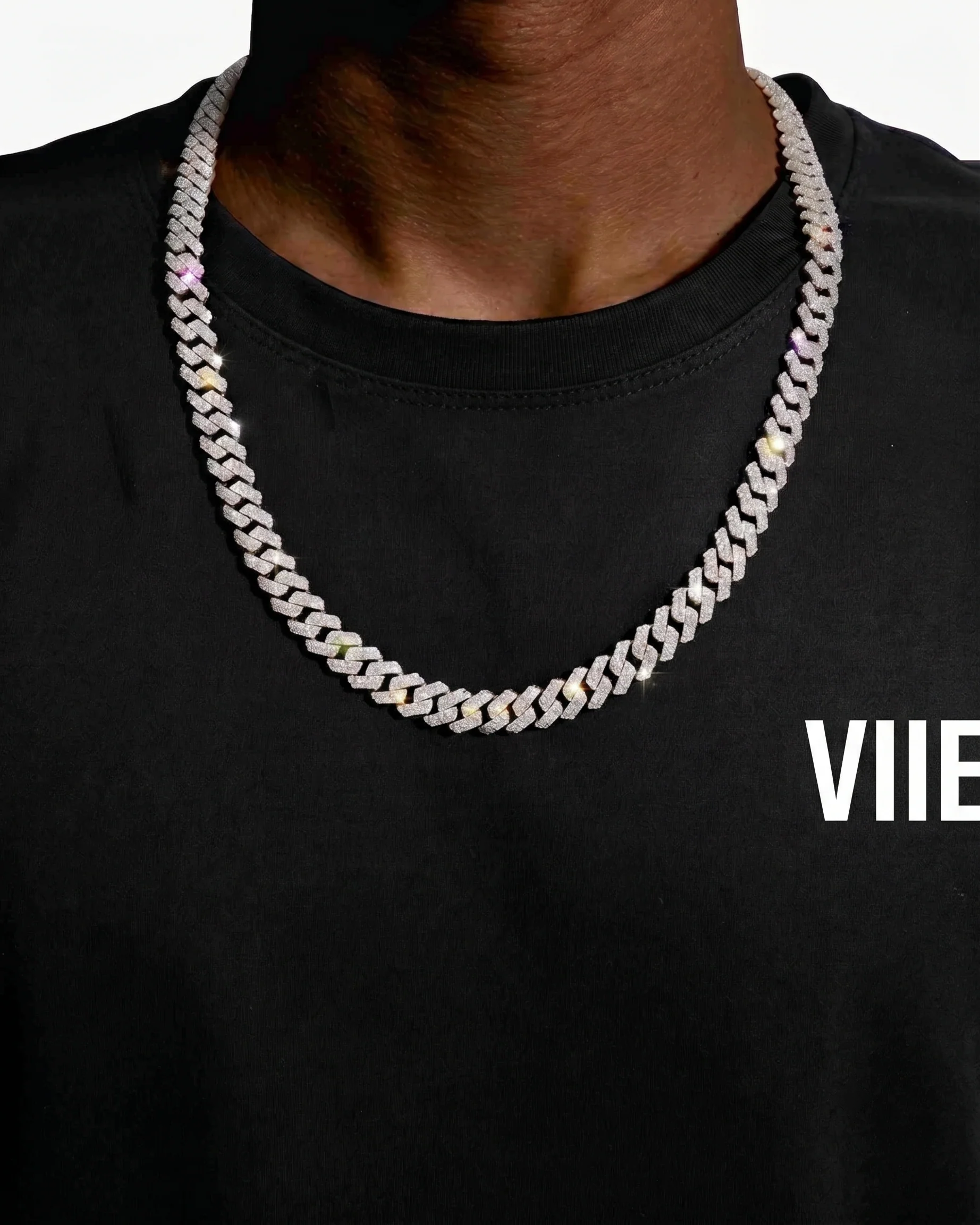 Moissanite Cuban Link Chain 14K Gold (ALL SIZES)